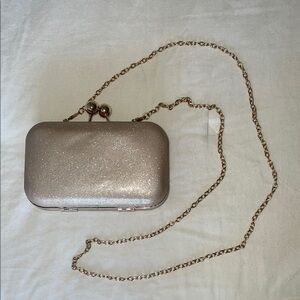 Estee & Lily Rose Gold Chain Clutch
